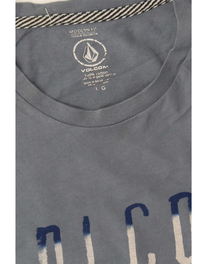 Volcom muška majica kratkih rukava modernog kroja velika plava pamučna majica