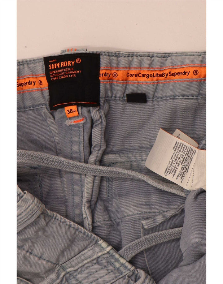 Superdry muške kargo kratke hlače W36 veliki plavi pamuk