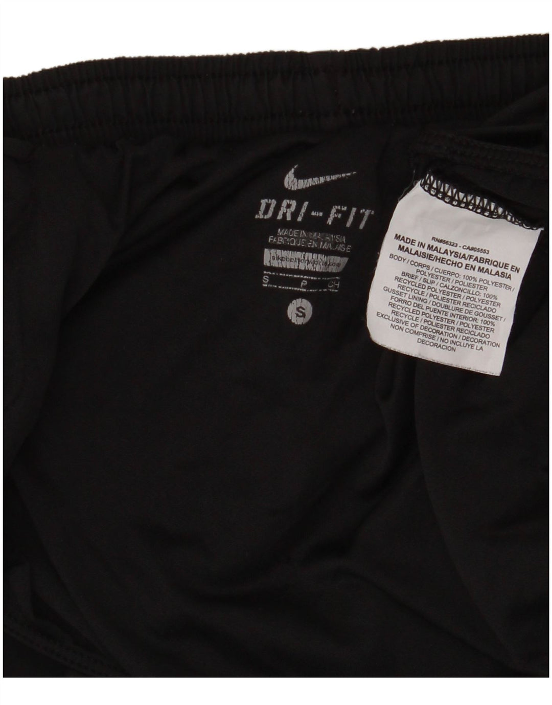Nike Ženske Dri Fit Sportske Kratke Hlače UK 8 Mali crni poliester