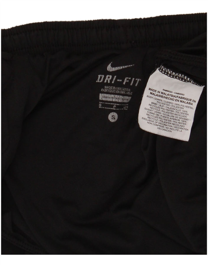 Nike Ženske Dri Fit Sportske Kratke Hlače UK 8 Mali crni poliester