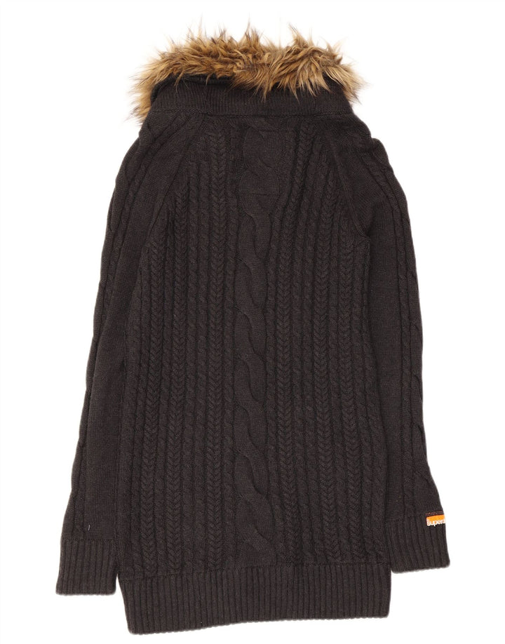 SUPERDRY ženski dugi džemper s kornjačastim ovratnikom UK 12 srednje siva