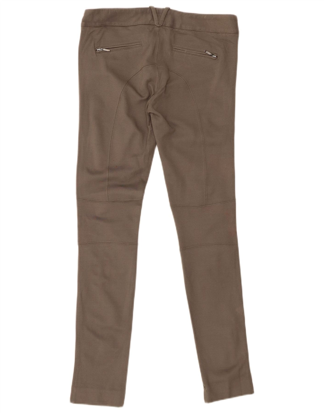 MASSIMO DUTTI Ženske uske ležerne hlače EU 36 XS W26 L29 kaki modal