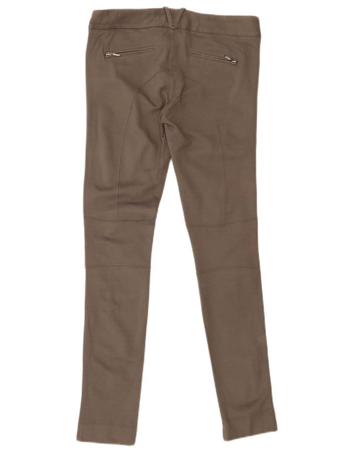 MASSIMO DUTTI Ženske uske ležerne hlače EU 36 XS W26 L29 kaki modal