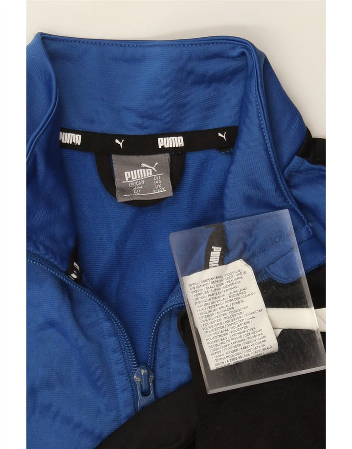 Gornja jakna trenirke Puma Boys Graphic 9-10 Years Blue Colourblock