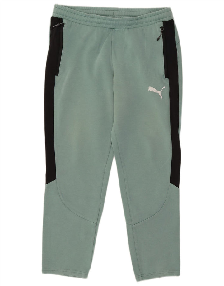 Puma muške hlače za trenirku Large Green Colourblock