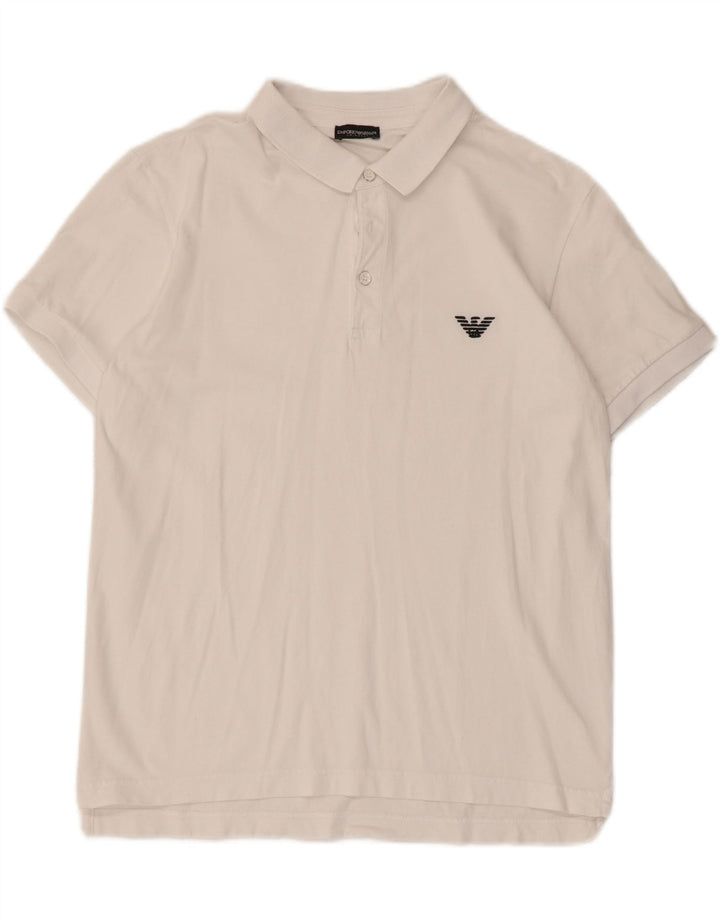 Emporio Armani muška polo majica srednje bijele boje