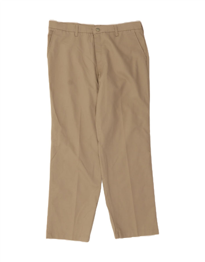LEE Mens Straight Chino Trousers W36 L32 Beige Polyester Vintage Lee and Second-Hand Lee from Messina Hembry 