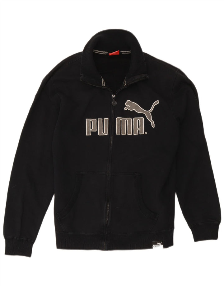 Puma muška trenirka s grafičkim motivima, srednje jakna, crni pamuk