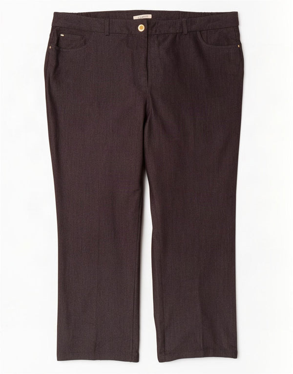 Marks & Spencer ženske ravne ležerne hlače UK 18 XL W40 L28 sive