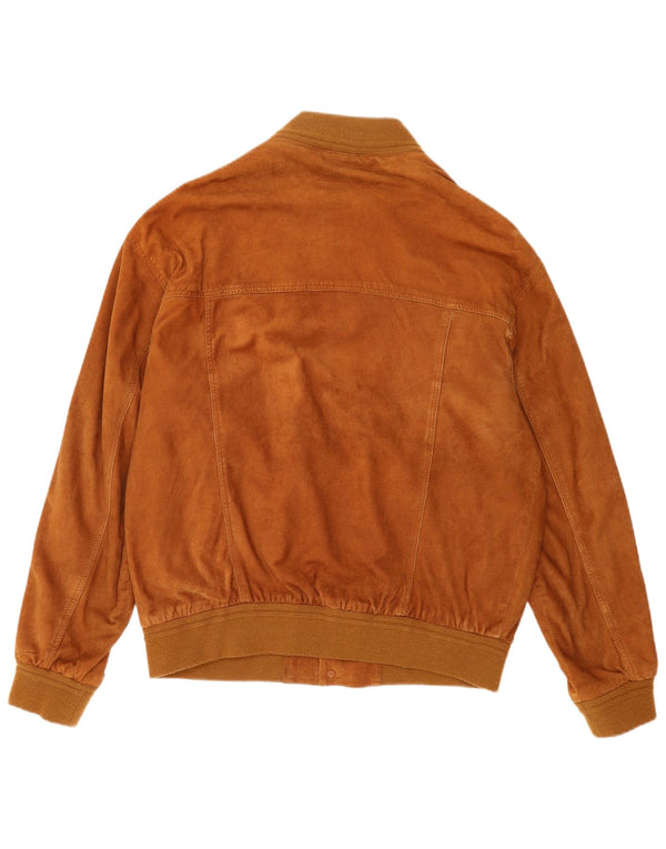 Vintage muška bomber jakna od brušene kože UK 40 velika smeđa koža