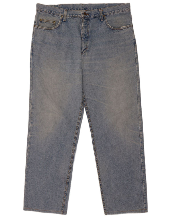 Lee Mens Chicago Straight Jeans W40 L34 Plavi pamuk