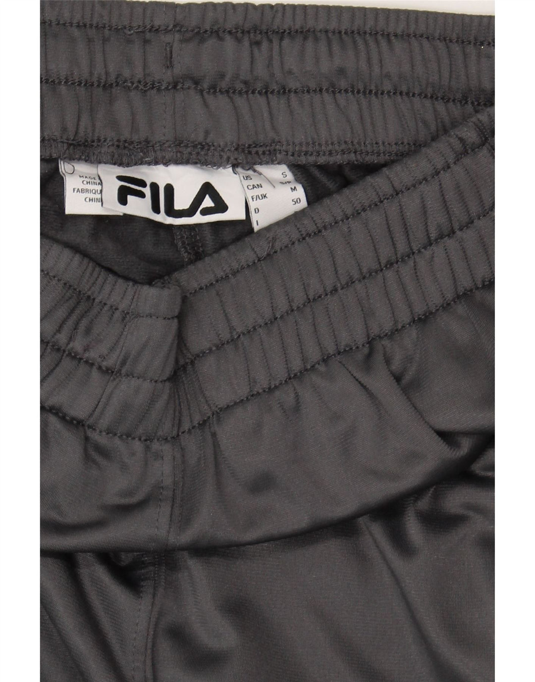 FILA Mens Graphic Tracksuit Trousers Joggers Small  Grey Polyester Vintage Fila and Second-Hand Fila from Messina Hembry 
