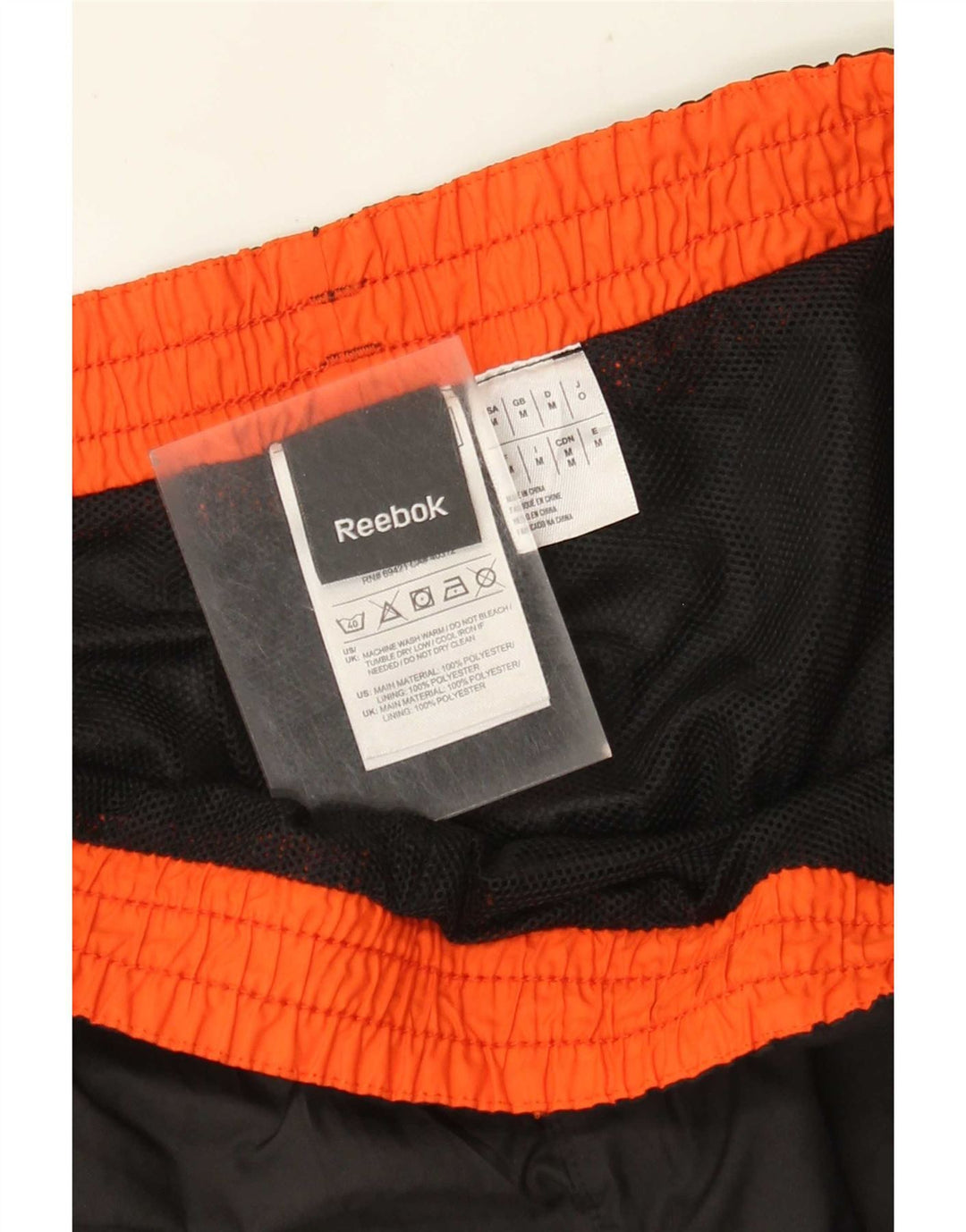 Reebok muške trenirke Hlače Joggers Srednji crni poliester