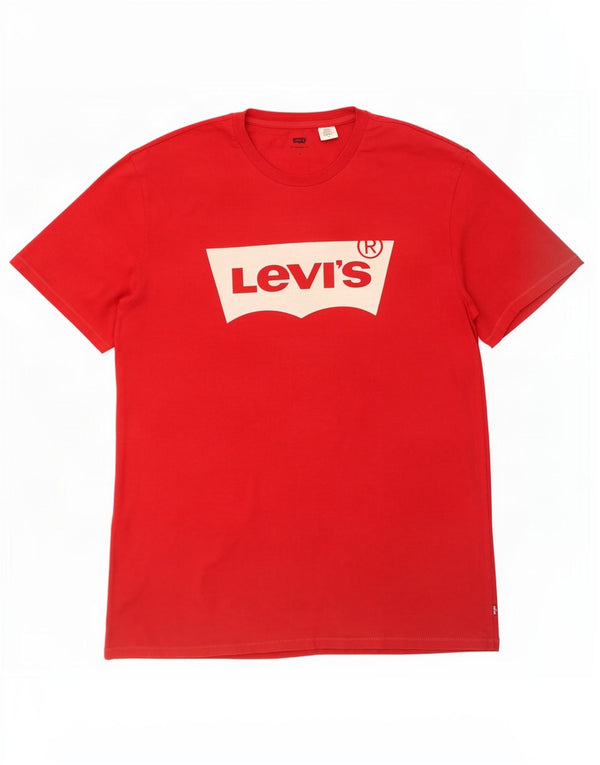 Levi's muška velika crvena pamučna majica s grafičkim motivima