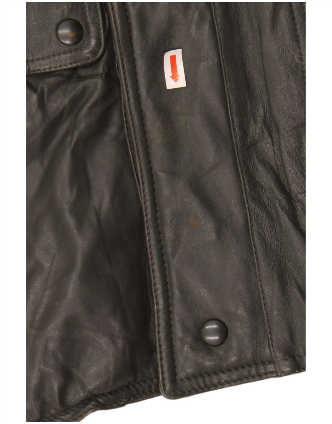 Vintage muška vojna kožna jakna UK 38 srednje siva