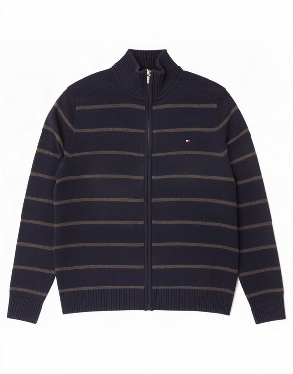 Tommy Hilfiger muški džemper mali tamnoplavi pamuk na pruge