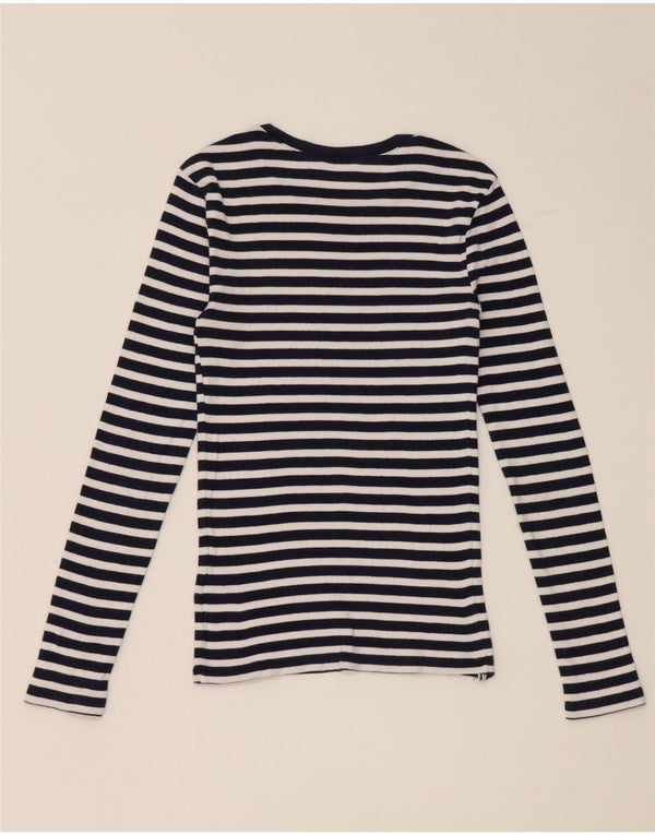 Polo Ralph Lauren ženska majica dugih rukava UK 4 XS tamnoplavi pamuk na pruge