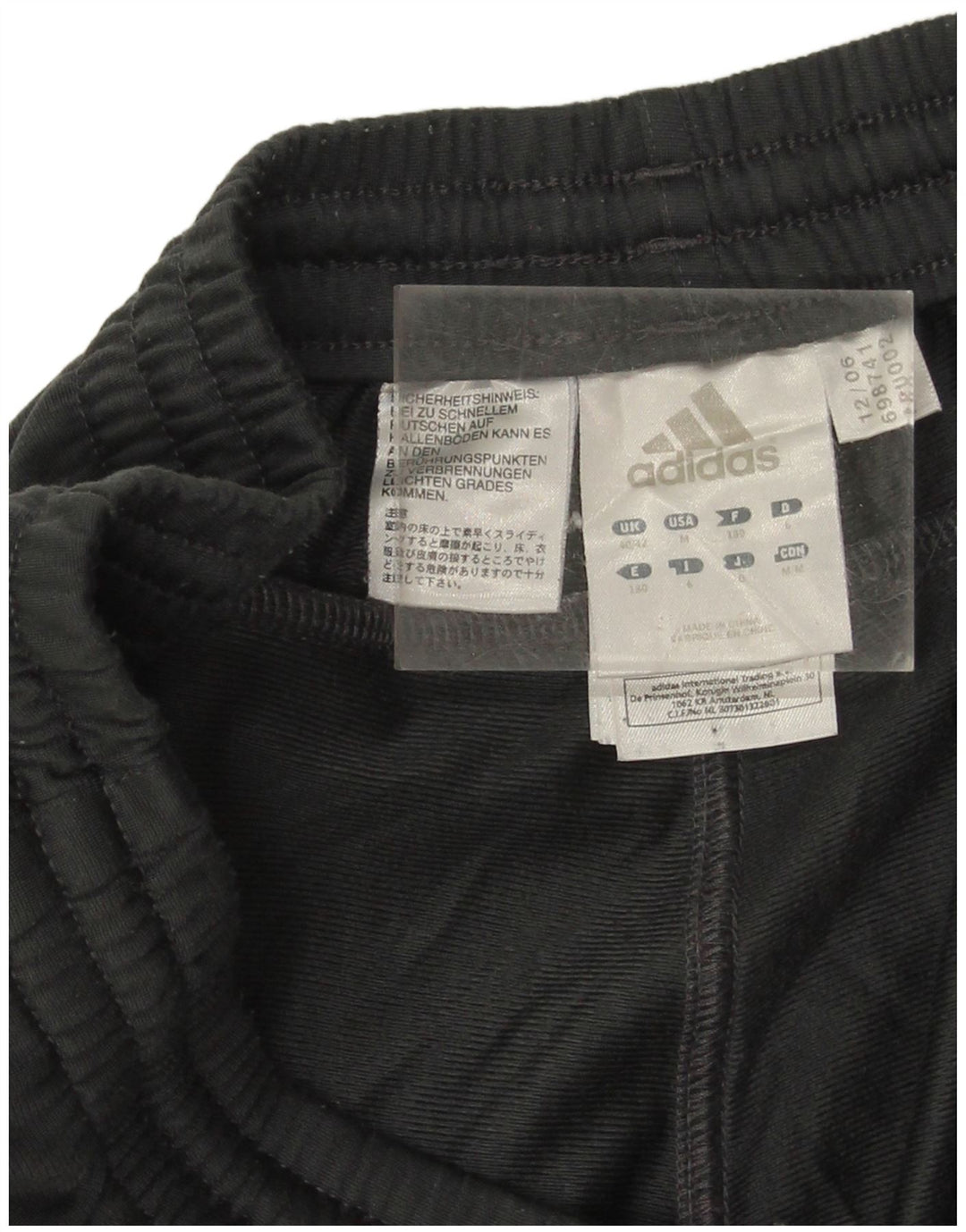 Adidas muške hlače za trenirku UK 40/42 poliester srednje sive boje