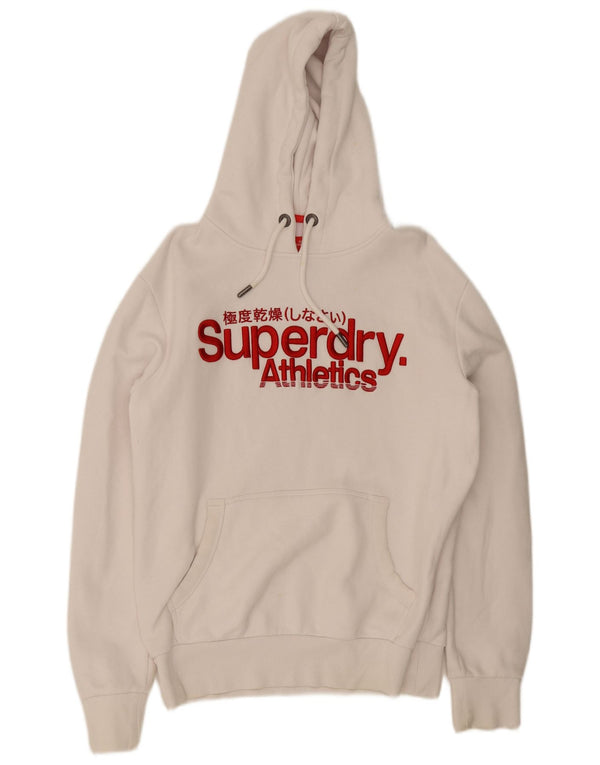 Superdry muška majica s kapuljačom s kapuljačom, veliki bijeli pamuk