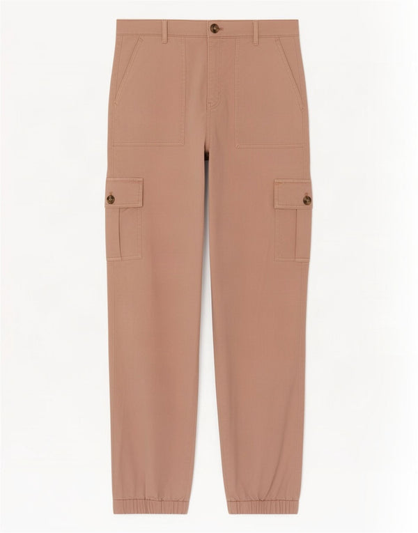 Marks & Spencer ženske kargo hlače visokog struka UK 10 male W28 L29 ružičaste