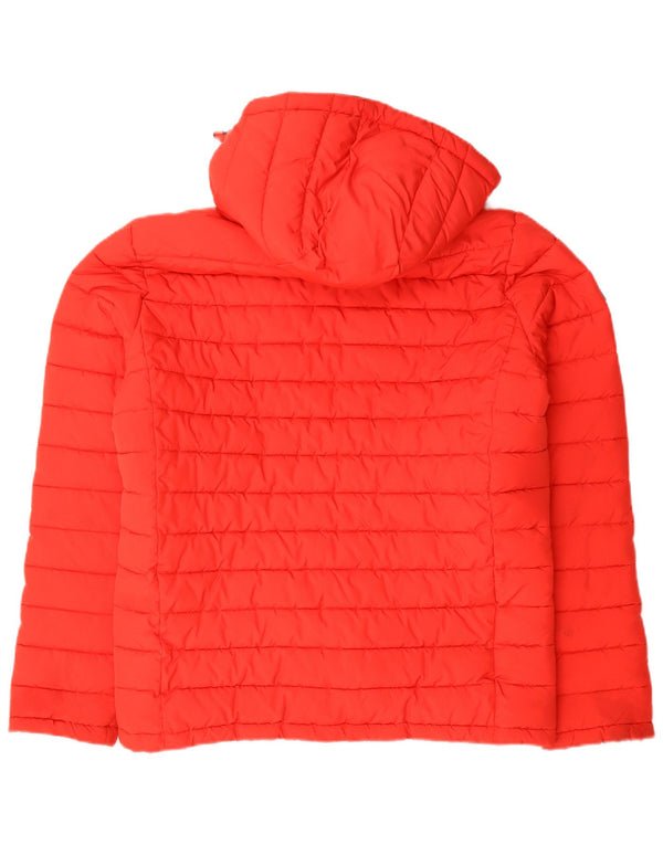 Superdry muška podstavljena jakna s kapuljačom UK 40 veliki crveni poliester