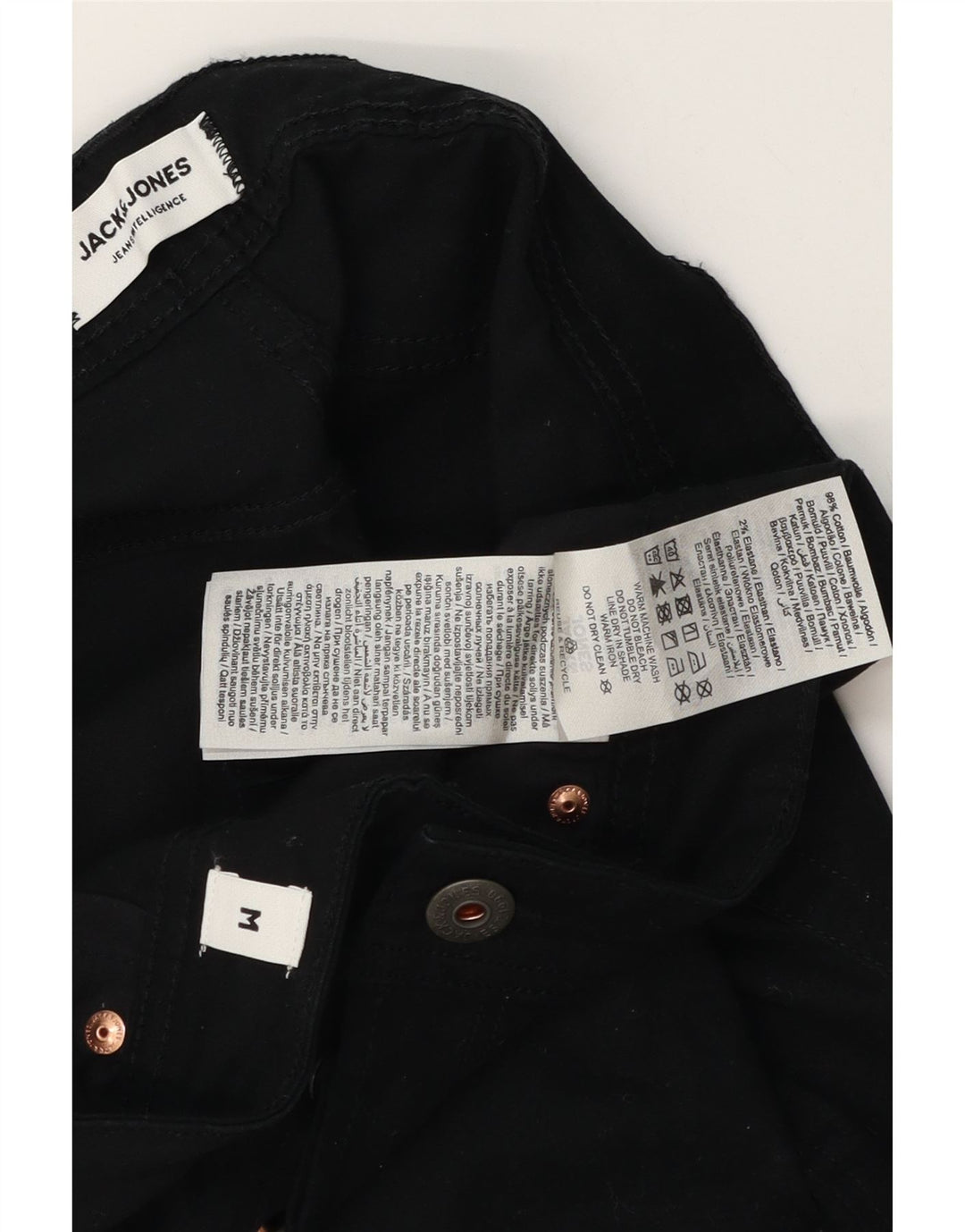 Jack & Jones muške ležerne kratke hlače srednje veličine W32 crni pamuk