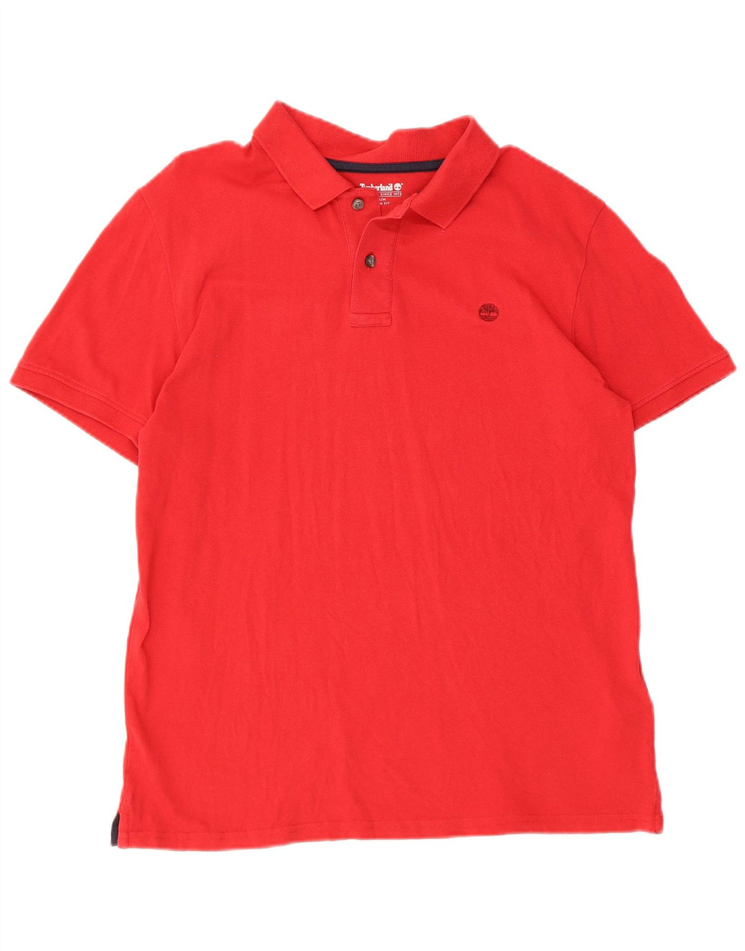 TIMBERLAND muška uska polo majica srednje crvene boje