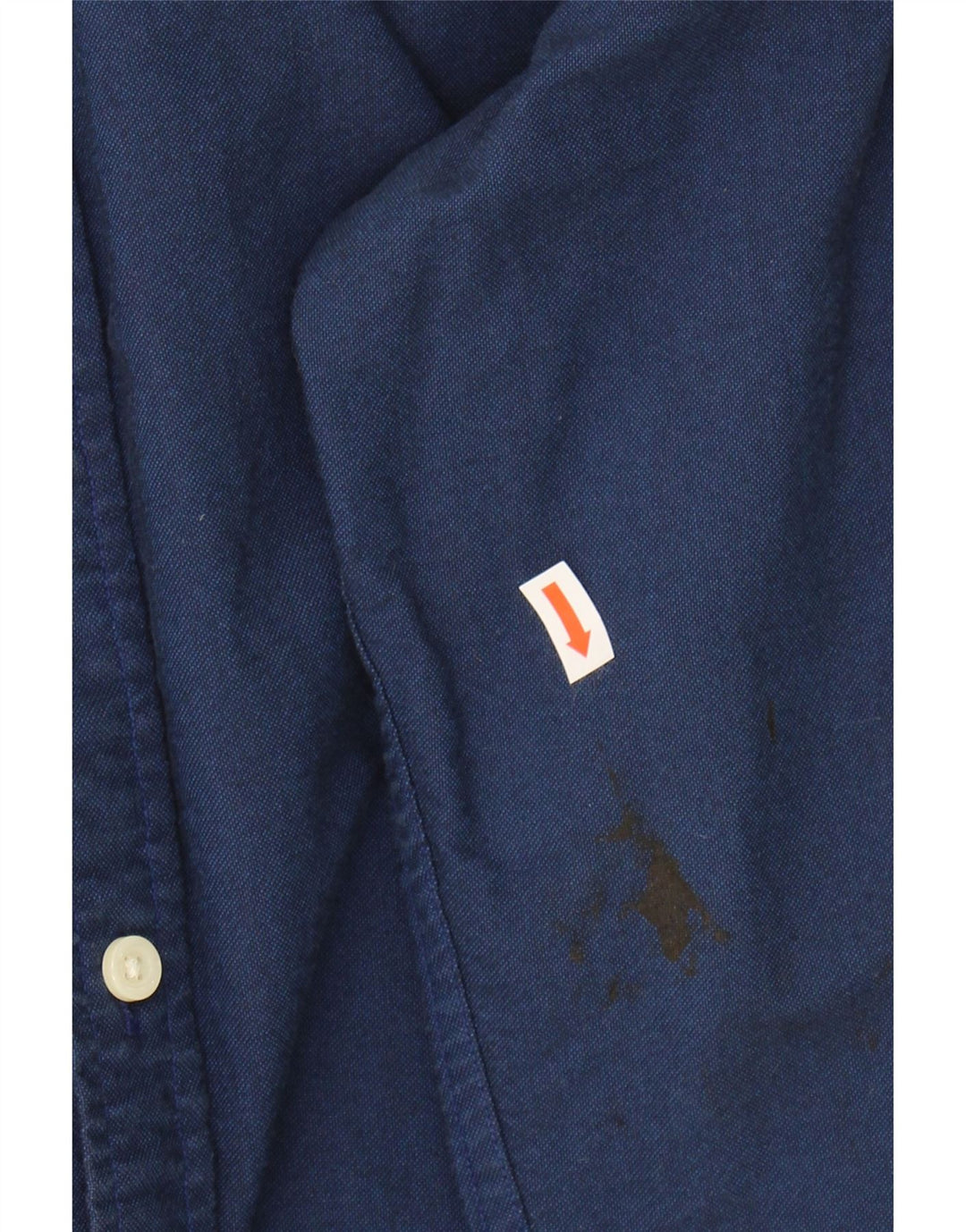 TOMMY HILFIGER Mens Custom Fit Shirt Small Navy Blue Cotton Vintage Tommy Hilfiger and Second-Hand Tommy Hilfiger from Messina Hembry 