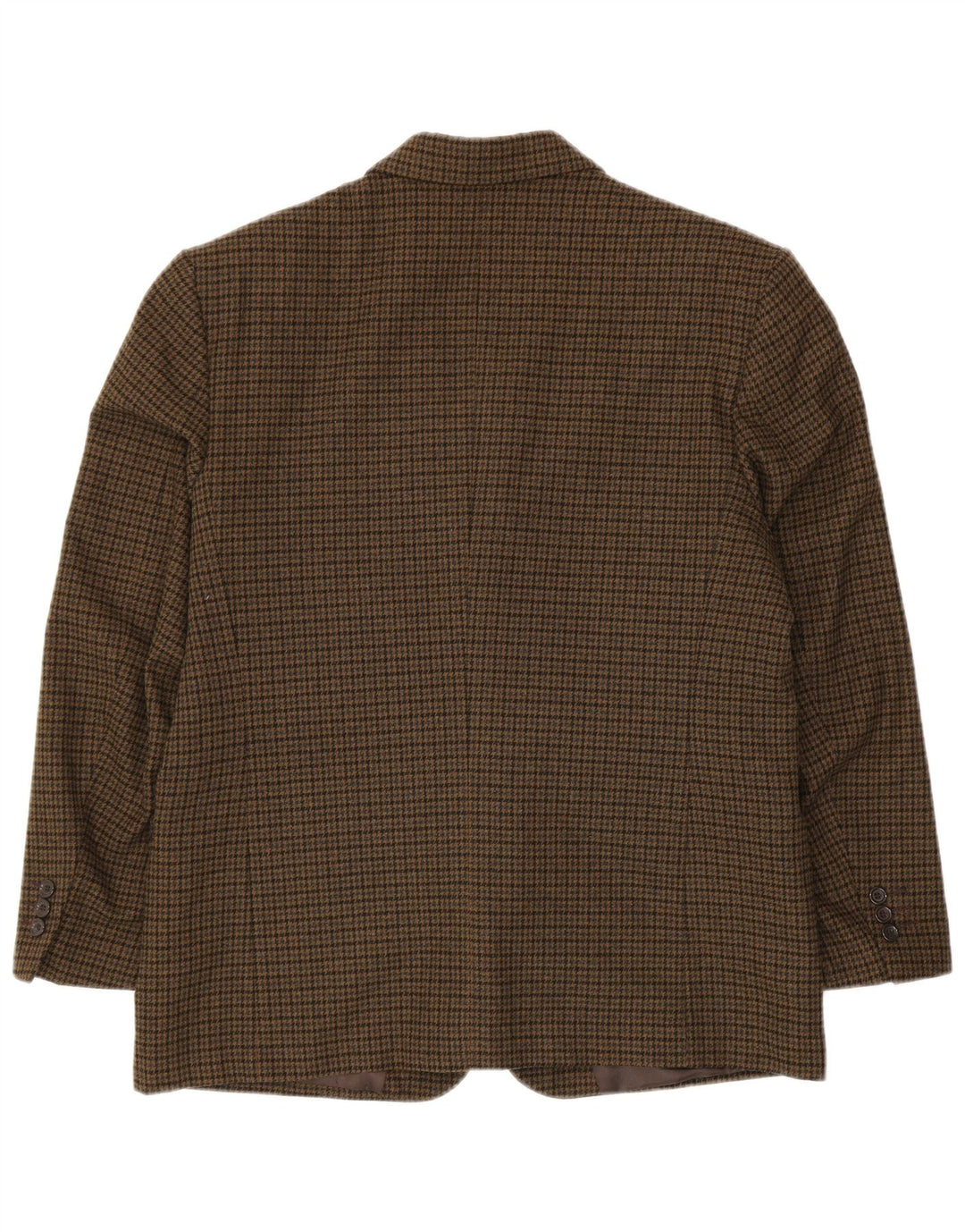 PETRELLI Muška jakna jakna IT 51 Large Kaki Houndstooth Djevičanska vuna