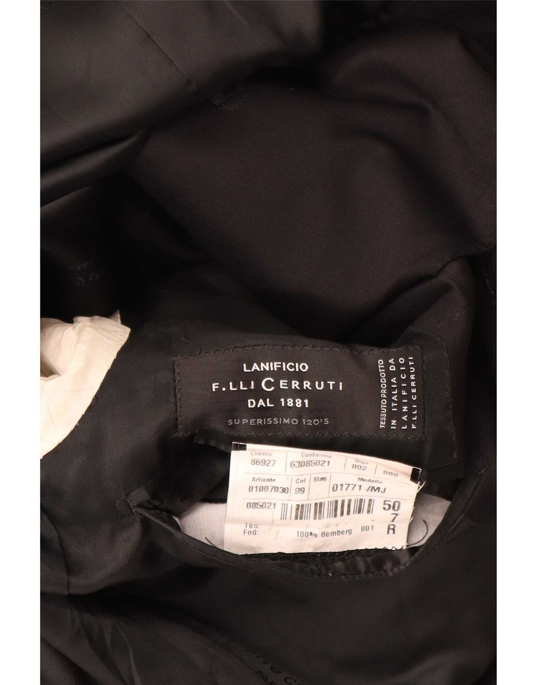 Cerruti 1881 Muška jakna s 3 gumba IT 50 Large Black