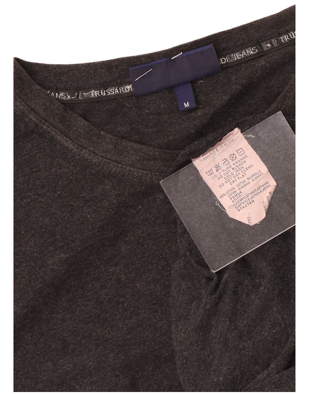 Trussardi Jeans Ženska majica dugih rukava UK 12 Srednje sivi pamuk