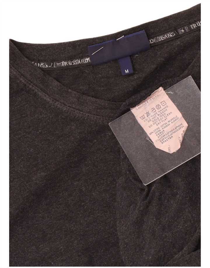Trussardi Jeans Ženska majica dugih rukava UK 12 Srednje sivi pamuk