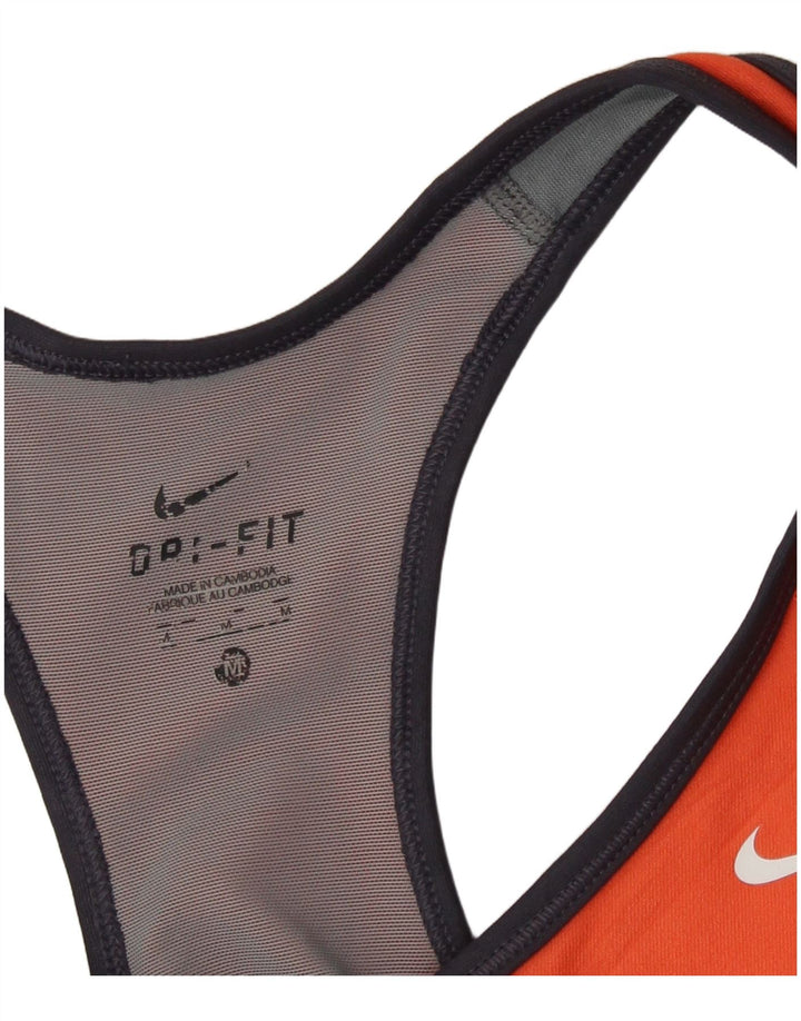 Nike Ženski Dri Fit Vest Top UK 12 Srednje narančasti poliester