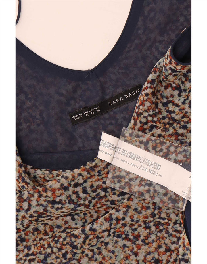 Zara ženski Cami Top UK 6 XS raznobojni točkasti poliester