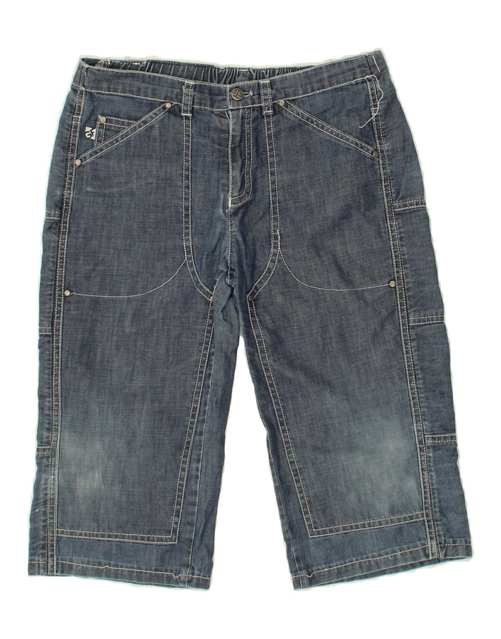 FERRE Boys Denim Shorts 7-8 Years W26  Blue Cotton Vintage Ferre and Second-Hand Ferre from Messina Hembry 