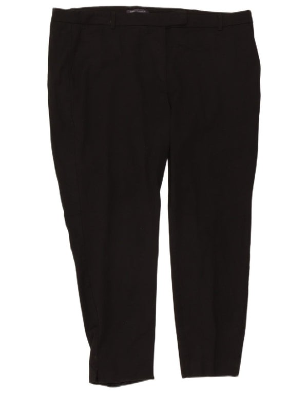 Marks & Spencer ženske hlače visokog struka UK 22 3XL W42 L27 crne