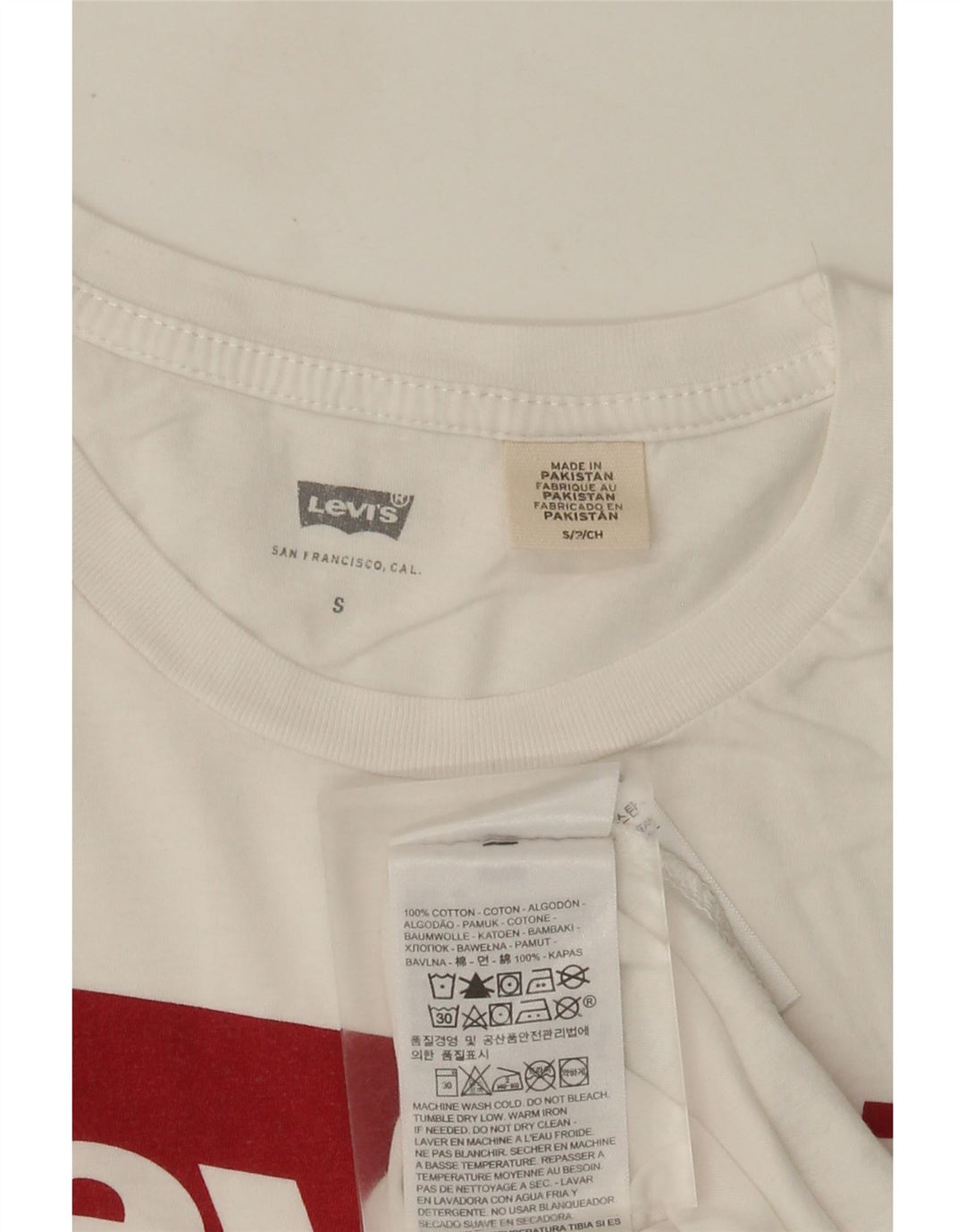 Levi's ženska majica kratkih rukava s grafičkim motivima, UK 10, mali bijeli pamuk