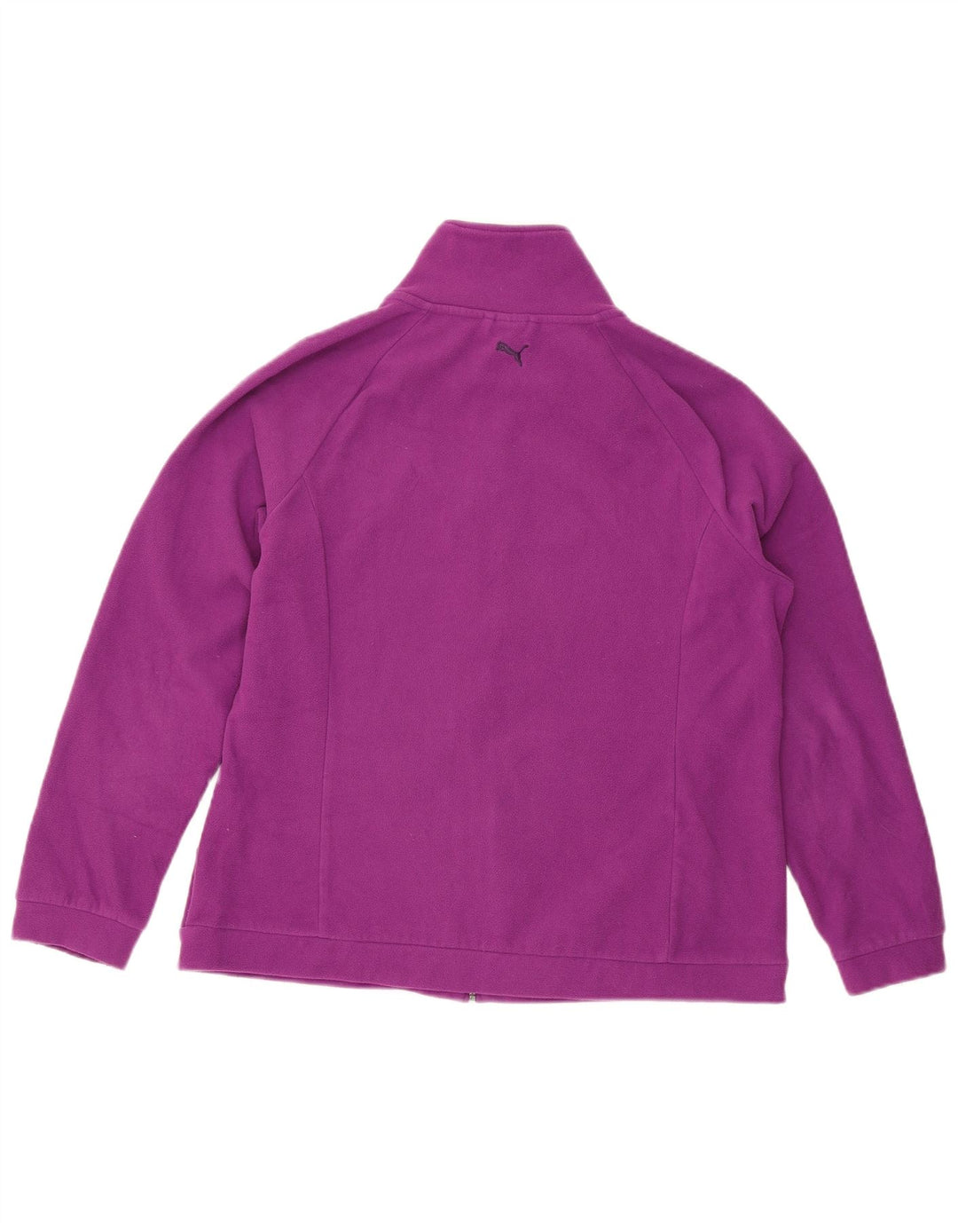PUMA Womens Graphic Fleece Jacket UK 18 XL Purple Polyester