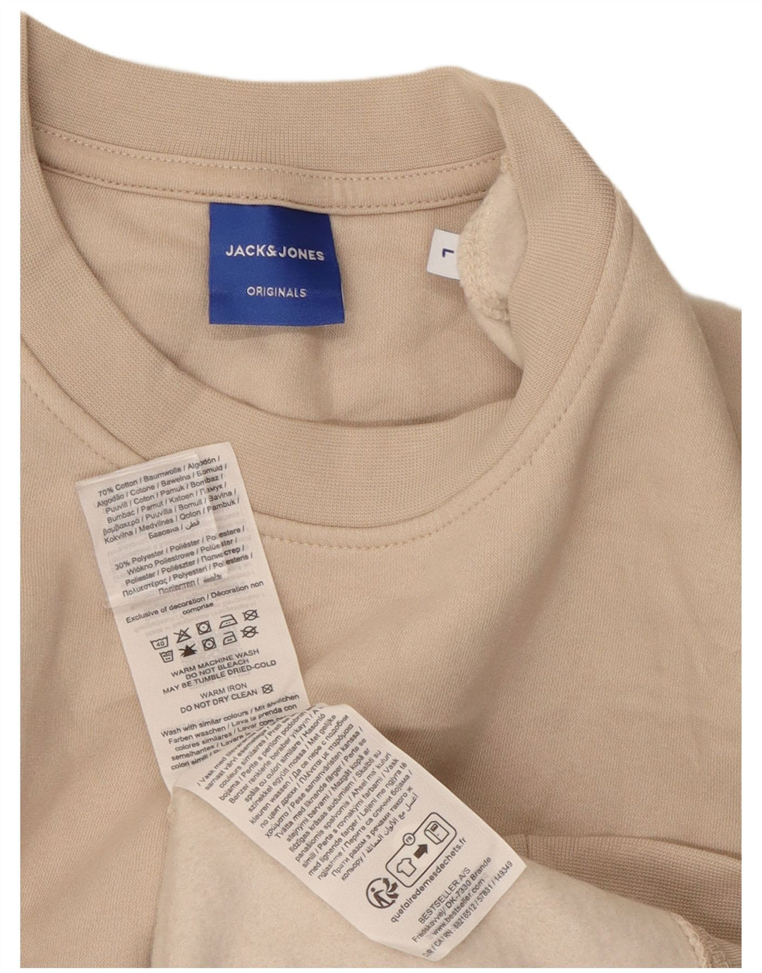Jack & Jones muški džemperi veliki bež pamuk
