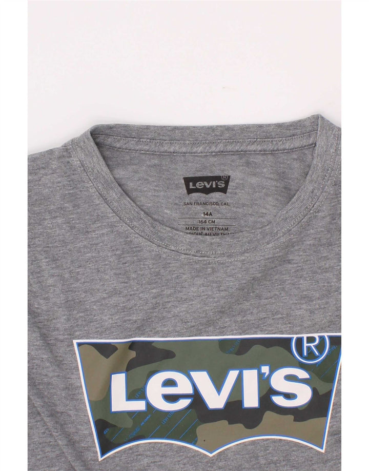 Gornja majica kratkih rukava Levi's Boys Graphic T-Shirt 13-14 Years Grey