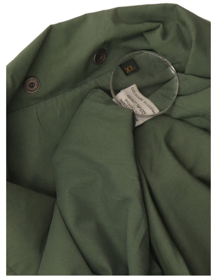 Vintage muška pomoćna jakna UK 42 XL zeleni poliester