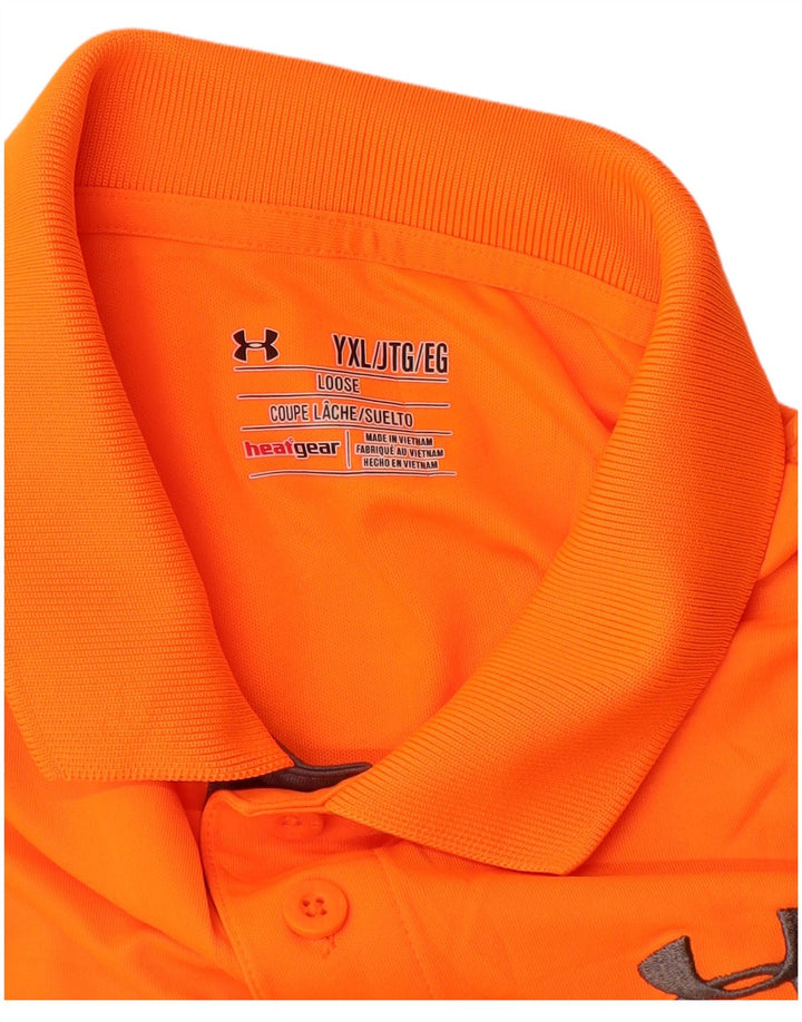 UNDER ARMOUR Polo majica Heat Gear za dječake 13-14 godina XL narančasta