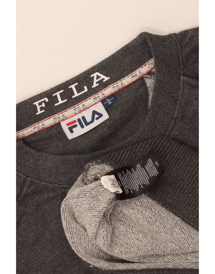 Fila muška majica s grafičkim motivima, veliki sivi pamuk