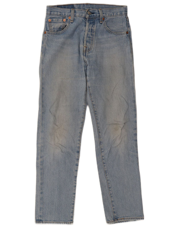 Levi's muške 501 ravne traperice W27 L28 plavi pamuk 90-ih