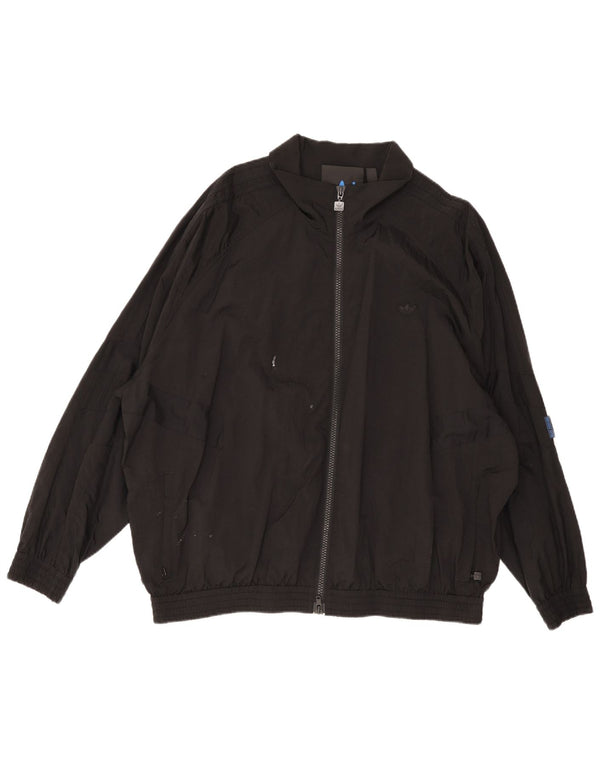 Adidas muška bomber jakna širokog kroja UK 42 XL crni poliamid