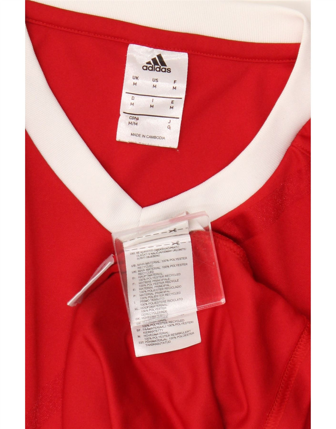 Adidas muška majica Climalite s dugim rukavima srednje crvene boje od poliestera