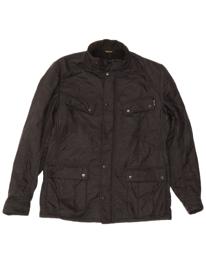 Barbour muška prošivena jakna UK 42 XL crni poliamid