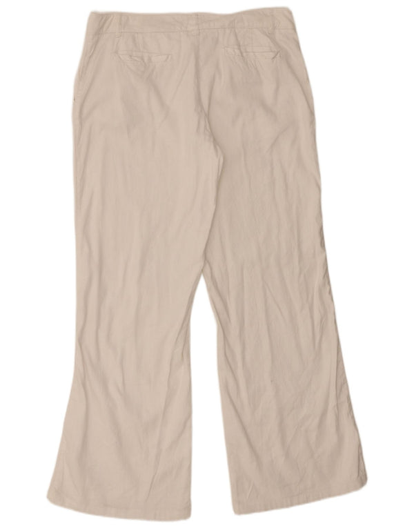Marlboro Classics Ženske Bootcut Chino hlače EU 44 XL W34 L31 Bijeli lan