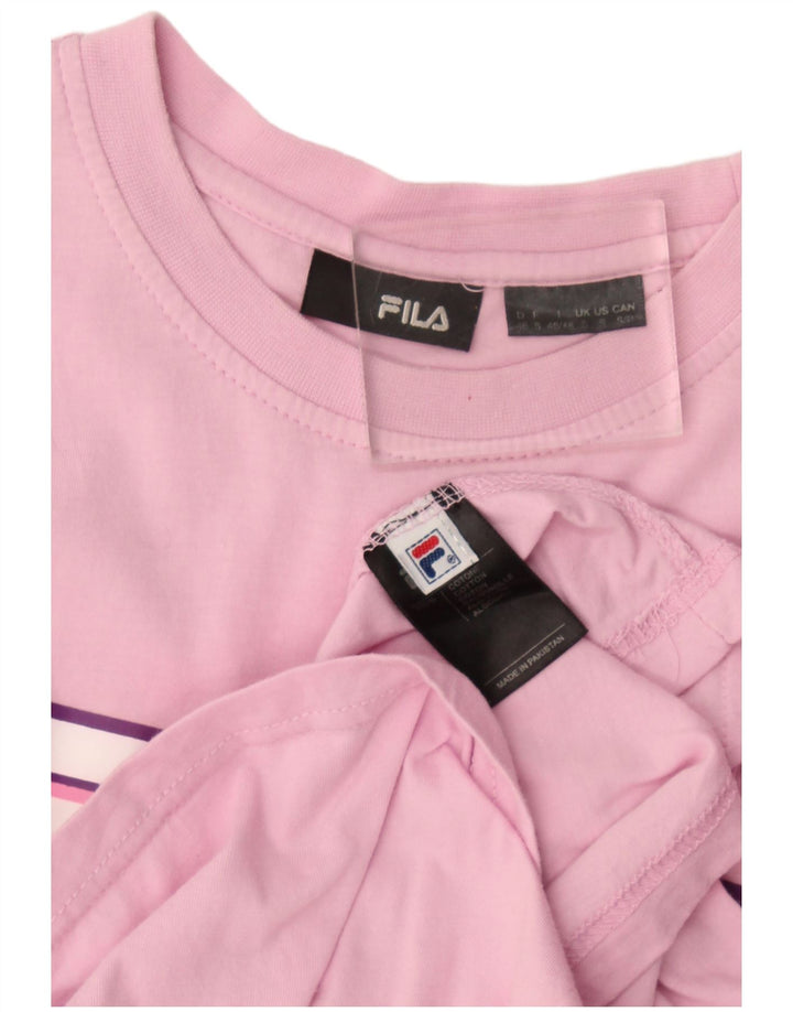 Fila muška majica kratkih rukava s grafičkim motivima, mala, ružičasta