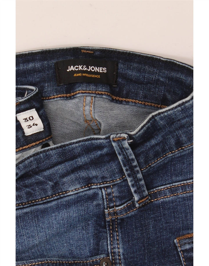 JACK & JONES Muške uske traperice GLENN W30 L30 Plava
